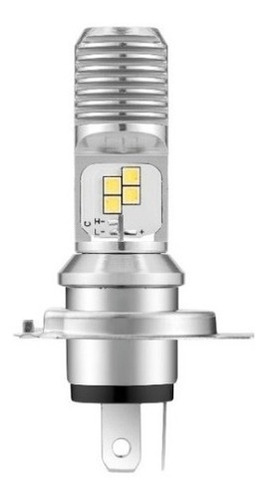 Imagen 2 de 6 de Lampara Led Moto 12v 5/6w - H4 - P43t - 6000k Alta Y Baja
