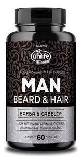 Man Beard & Hair unilife 60 Cápsulas 600mg