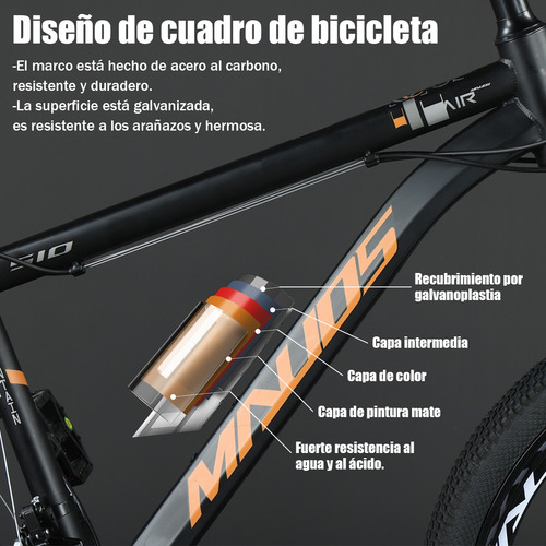 Bicicleta De Montaña Frenos Disco Con Ajuste 21 Velocidades