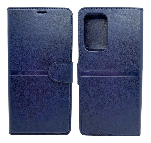 Funda tipo cartera azul con película 3D para Samsung A53