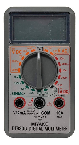 Multimetro Digital Miyako Usa Dt830g