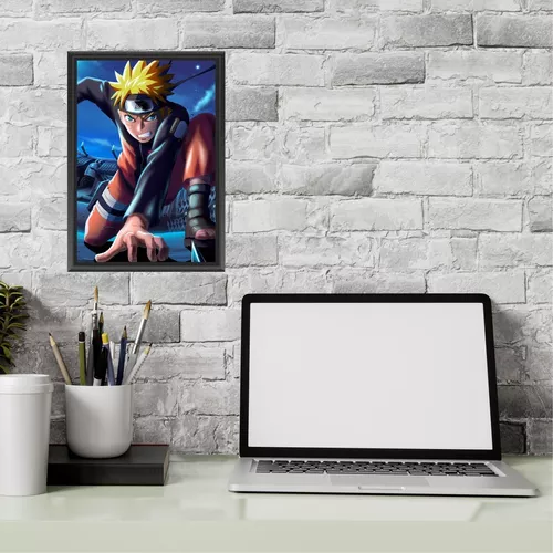 Quadro Decorativo Poster Naruto Uzumaki Desenho Game em Promoção