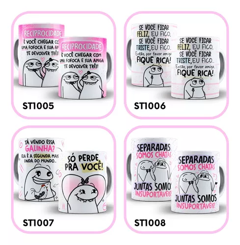 Caneca Flork Meme Divertida Pessoas Tristes