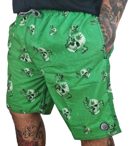 Bermuda Shorts Surftrip Green Smoke Masculino