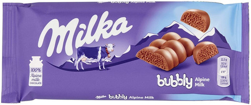 Imagen 2 de 7 de Chocolate Milka De 100 Gr 5 Piezas Sabores Surtidos