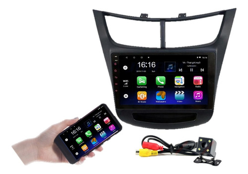 Estereo Chevrolet Aveo Sail 18-23 Android Carplay Gps + Cam