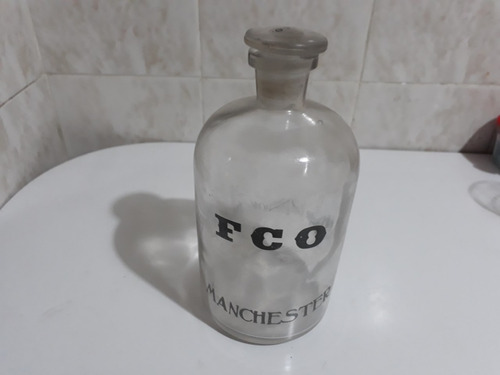 X - Antiguo Botellon De Acido Del Ferrocarril Oeste