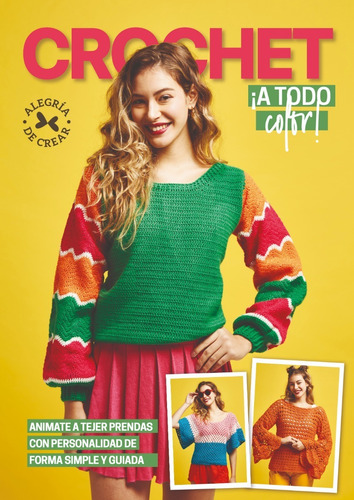 Revista Tejido Crochet Sweaters Remeras Y Sacos A Todo Color