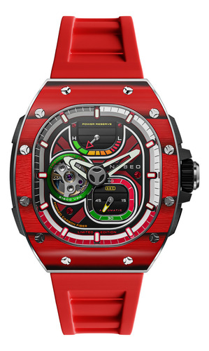 Reloj Hombre Nubeo Devils Red Nb-6105-03 Edición Limitada