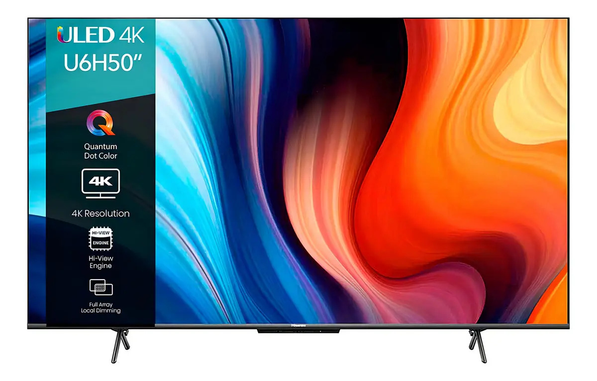 Hisense Smart TV Pantalla 50 Pulgadas ULED 50U6H Google TV