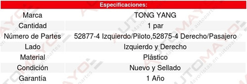Kit 2 Tolvas/loderas Salpicaderas (de Calidad) Caravan 01-07
