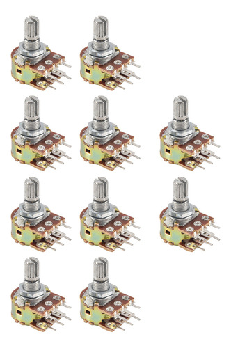 Potenciómetro Lineal De Doble Eje Moleteado De Ajuste Superi