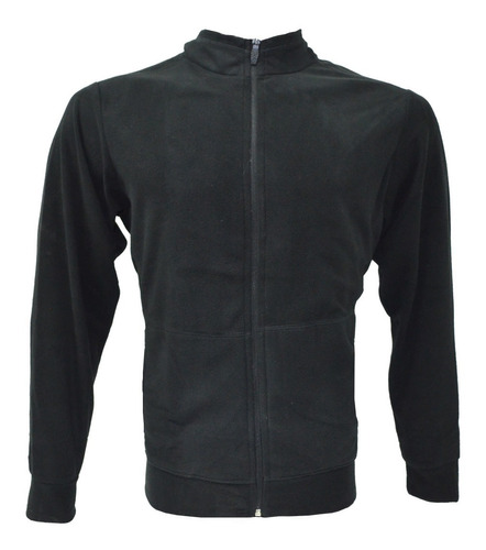 Campera Hombre Muntaz Micropolar Original Negro