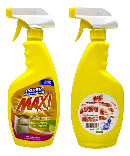 1 Quita Grasa Limpiador Cocina Ardeli Maxigrass 650ml