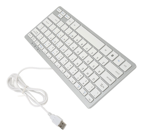 Teclado Usb Con Cable, 78 Teclas Tipo Tijera, 13 Indicadores