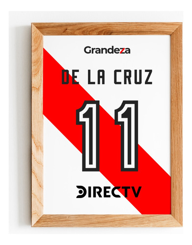 Cuadro Camiseta De La Cruz River Plate 11