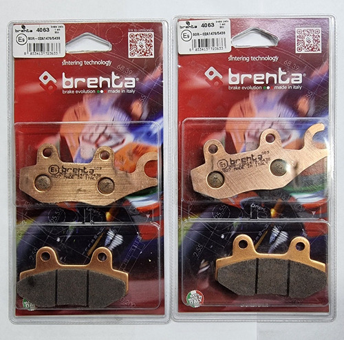 Set De Pastillas De Freno Italianas Kawasaki 300, 250 Brenta