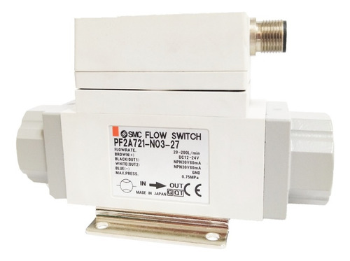 Sensor Flujo Aire 20-200 L/min 3/8 2 Npn Pf2a721-n03-27 Smc
