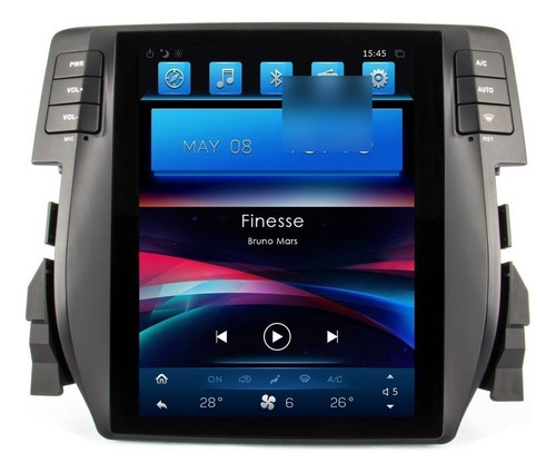 Tesla Android Honda Civic 2016-2019 Wifi Gps Bluetooth Hd