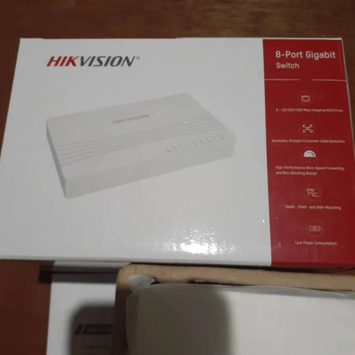 Imagen 4 de 10 de Switch De Red 100/1000 Mbps 8 Puertos Hikvision Ds-3e0508d-e