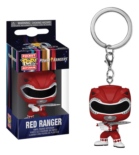 Funko Pop Keychain Power Rangers - Red Ranger 30th