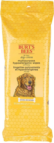Burt's Bees Toallitas Húmedas Para Perros Con Miel, 50 Pzs