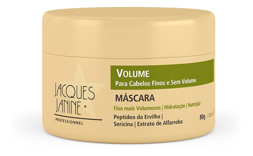 Máscara Volume Cabelos Finos 80g - Jacques Janine