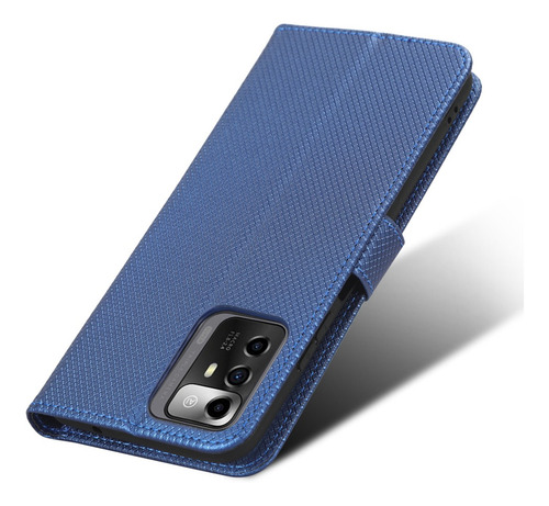 Funda Texturizada Para Zte Blade V40 Smart Luxury Hard Flip