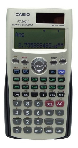 Calculadora Financiera Casio Fc-200v /3gmarket