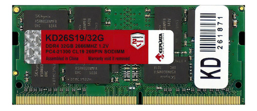 Memoria Nb Ddr4 32gb 2666mhz Kd26s19 32g Keepdata