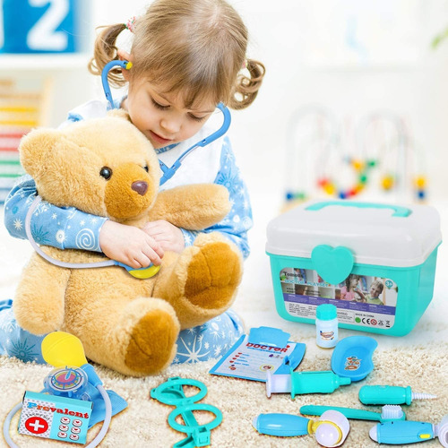 Tomons Doctor Toy Kit Para Niños - 38 Piezas Juego De Imagin