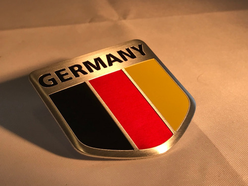 Emblema Insignia Autoadhesiva Aluminio Alemania .x Udad C546