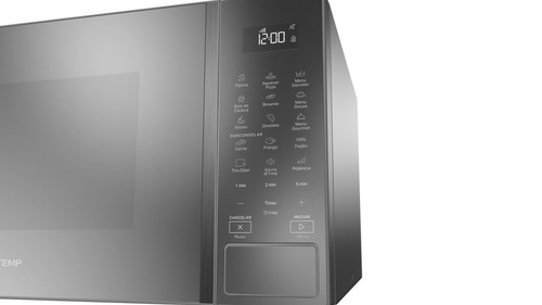 Micro-ondas 32 L Com Menu Gourmet Bms46ar Cinza Brastemp 110V
