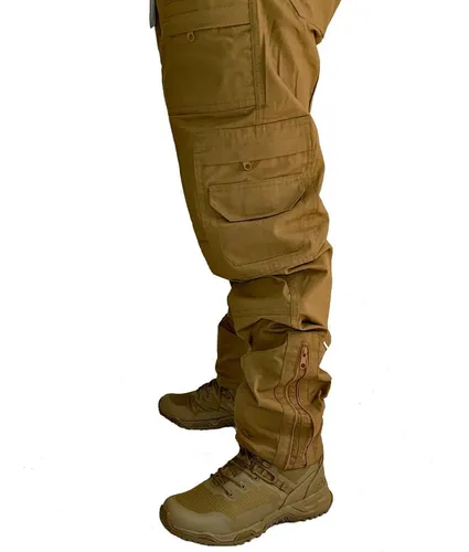 Pantalon Tactico Militar Aviador De Cierres Coyote Strong