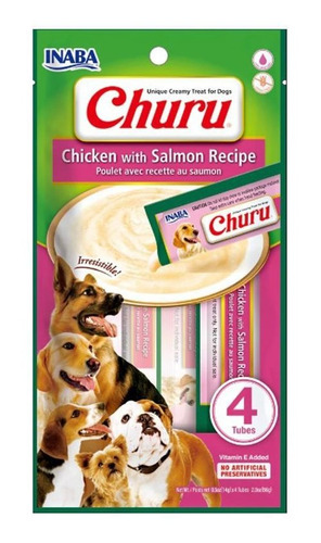 Churu Dog Pollo/salmón X 4und