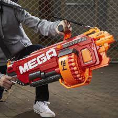 Lanzador Nerf N-strike Mega Mastodon (Usado)