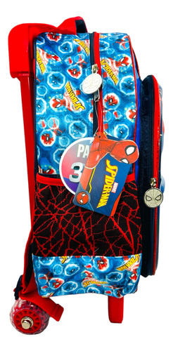 Mochila Lonchera Y Lapicera Spiderman Original Primaria M3