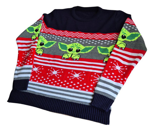 Sueter Navideño Ugly Star Wars Baby Yoda Adulto Unisex