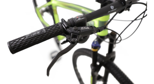 Bicicleta Aro 29 Trust 2x9 Shimano Alivio - Freio Hidraulico Cor Preto + Amarelo Neon Tamanho Do Quadro 21