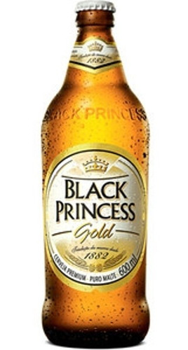 Kit Com 6 Unid Cerveja Black Princess 600ml Gold