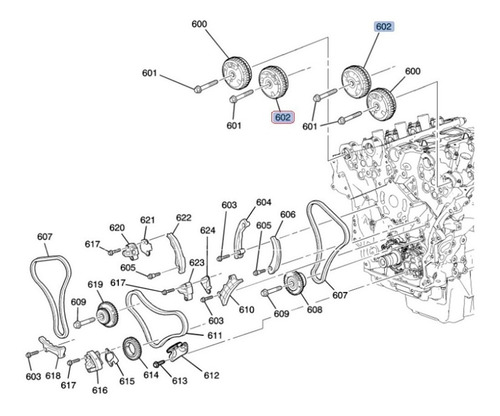 Engrane Arbol Levas Admision Der Cadillac Cts 3.6l V6 2015