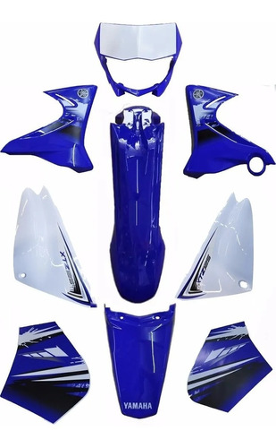 Kit Carenagem Completo Xtz 125 Azul 2012 C/adesivada