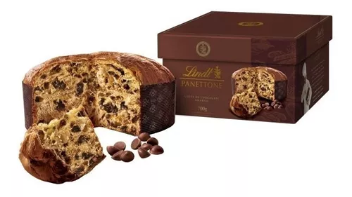 Panettone Lindt Laranja Siciliana e Chocolate Amargo