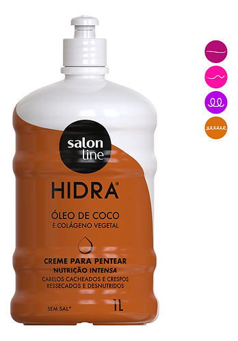 Crema De Peinar Hidra De Coco Salon Line 1kg