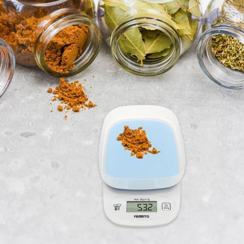 Imagen 9 de 10 de Balanza Electronica Digital De Cocina 3 Kilos Alta Precision