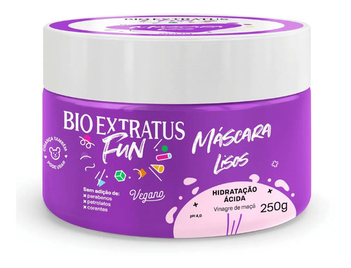 Máscara Capilar Bio Extratus Fun Lisos 250g