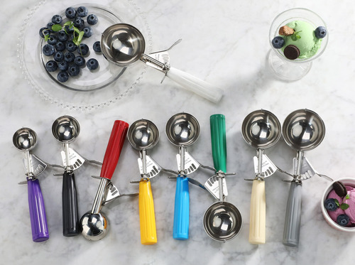 Cuchara Cucharas Para Helados Acero Inoxidable Profesional Negro