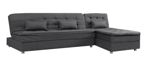 Sofa Cama Gris Tela Penelope