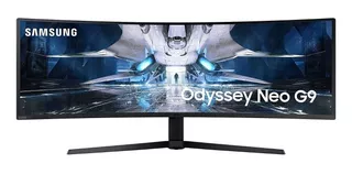 Monitor gamer curvo Samsung Odyssey Neo G9 S49AG95 LCD 49" negro y blanco 100V/240V