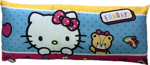 Almohada Super Jumbo 120 X 50 Cm. Providencia Color Hello Kitty Aqua
